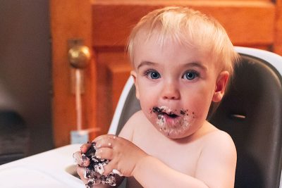 Calvin and His First Birthday Cake