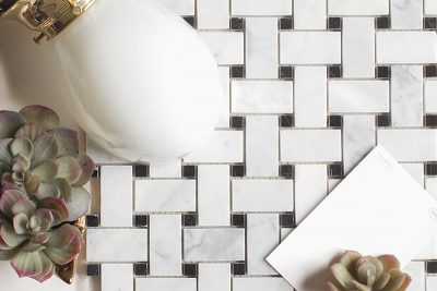 Marble Basketweave Tile Design Board