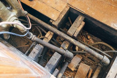 Radiator Plumbing Through Floor Joists