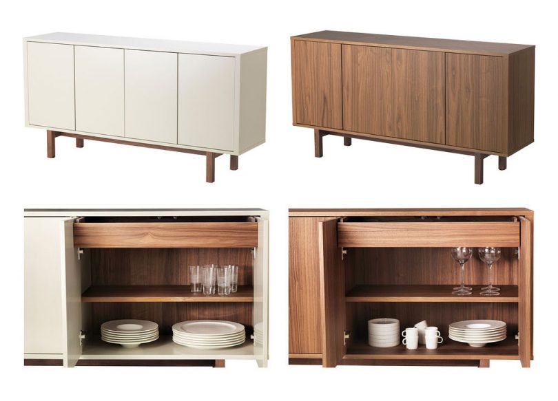 IKEA Stockholm Sideboard in Beige and Walnut
