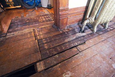 Closet and Bedroom Subfloor