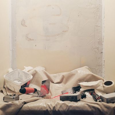 Plaster Wall Repair in Progress