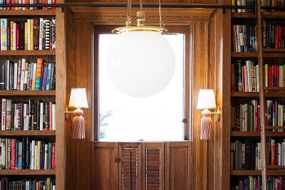 Brass Globe Pendant and Tassel Sconces