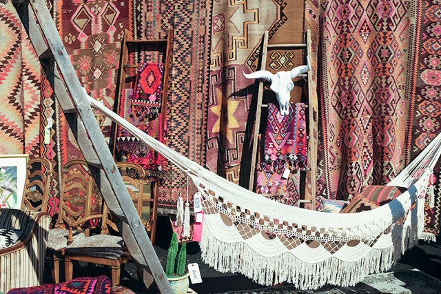 Vintage Rugs and a Hammock at Randolph Street Market #LoveYourThings #Scotchgard