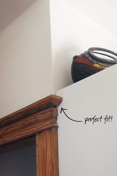 The closet fits perfectly.