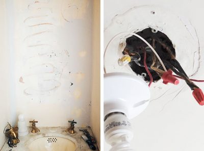 Rewiring and Repairing a Closet with Plaster Walls