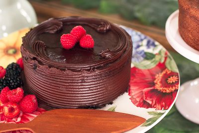 Botanical Print Cake Stand