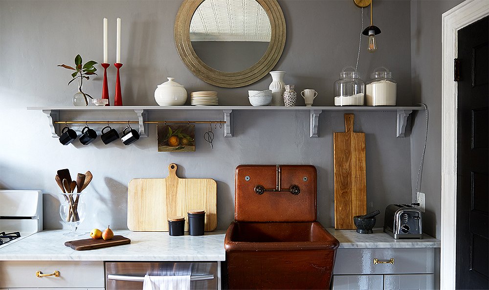 A Kitchen Makeover by Megan Pflug with a Terra Cotta Sink