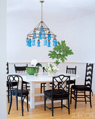Sarah Jessica Parker's Dining Room, Designed by Eric Hughes, Featured in Elle Decor