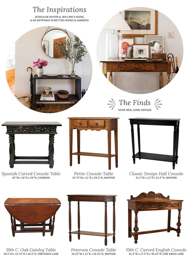 Antique and Vintage-Inspired Console Tables