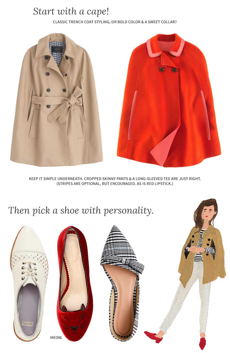 Cute Capes, Cute Shoes