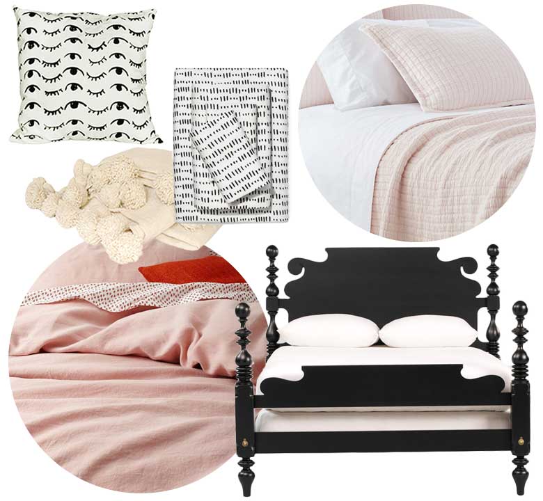 One Room Challenge Week 4 (Rugs, Curtains, Bedding, and Other Fabrics