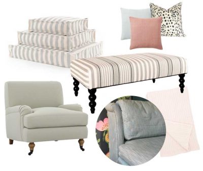 Fabrics in Making it Lovely's One Room Challenge