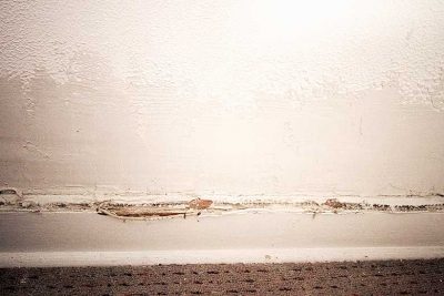 Damage After Rewiring, Baseboard, Third Floor