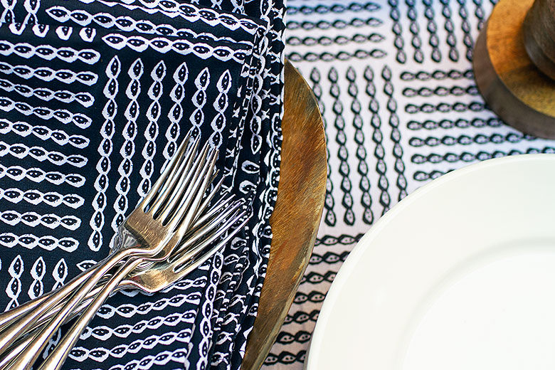 Rope Patterned Napkins and Tablecloth from Target