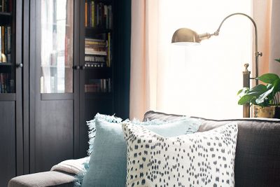 Pretty Pillows from Pine Cone Hill and Arianna Belle | Making it Lovely's One Room Challenge Den