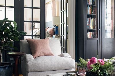 Looking Toward the Bedroom | Making it Lovely's One Room Challenge Den