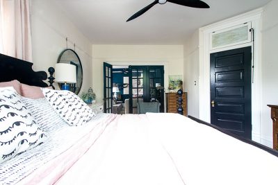 Bedroom, Looking Toward the Den | Making it Lovely's One Room Challenge Bedroom