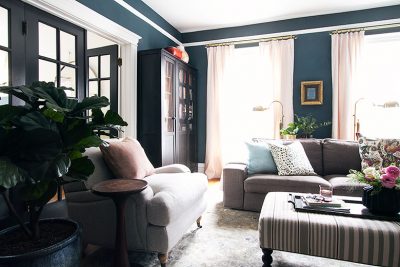 Making it Lovely's One Room Challenge Family Den