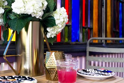 Bistro Table on the Back Porch