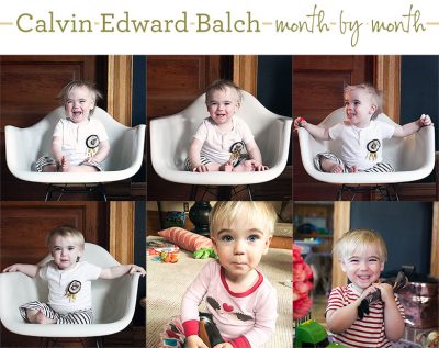 Calvin's Monthly Photos, Thirteen to Eighteen Months