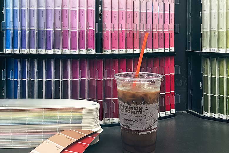 Dunkin' Donuts Iced Macchiato, Plus Lots and Lots of Paint Swatches
