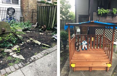 Sandbox and Play Area, Before