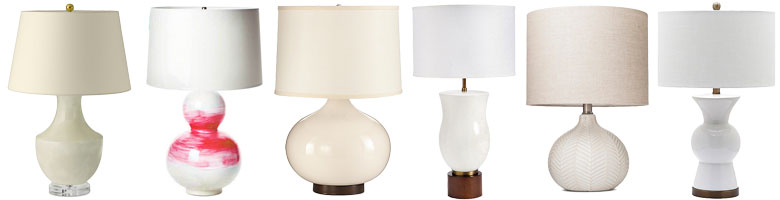 White Ceramic Lamps