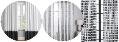Black and White Curtains