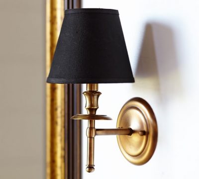 Pottery Barn Brass Collins Sconce