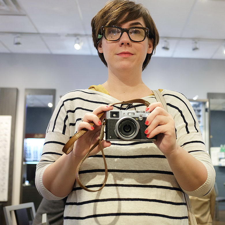 Trying on Glasses at MyEyeDr.