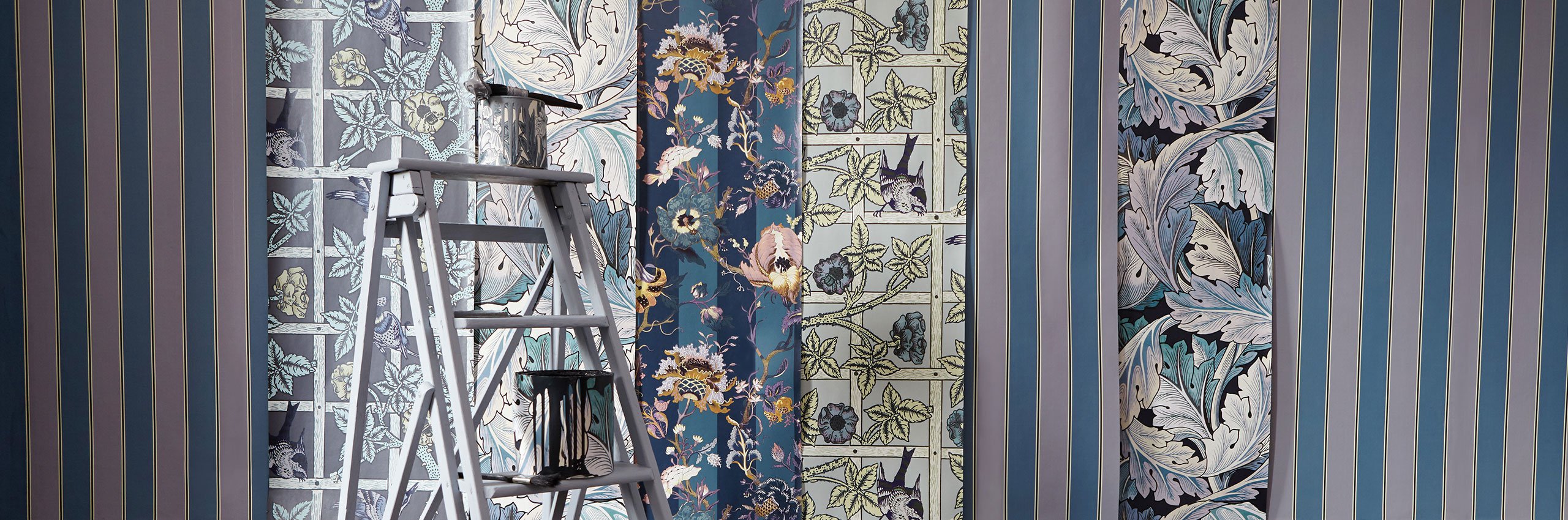 House of Hackney x William Morris - wallpaper collection, modernized