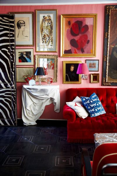 Miles Redd - Pink Gallery Wall