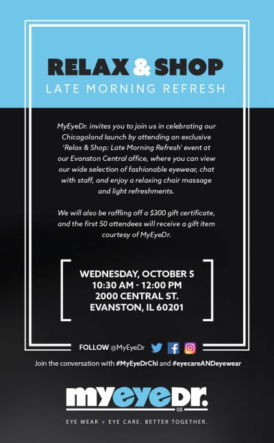 MyEyeDr. 'Relax & Shop' Event in Evanston