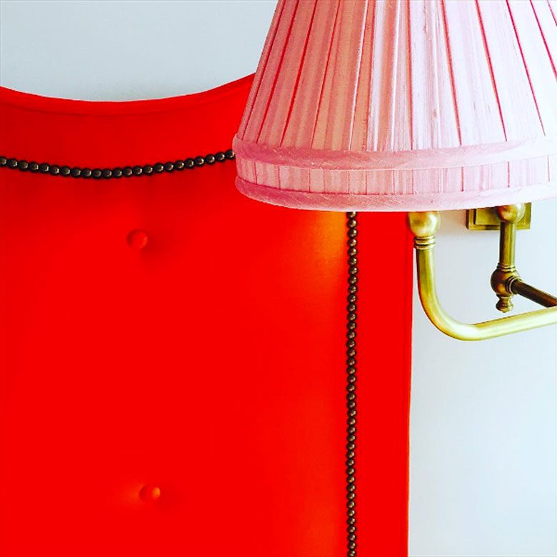Pink Pleated Lamp Shade - Summer Thornton Design