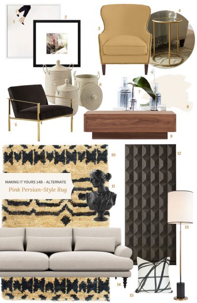 Alternate - Pink Persian-Style Rug, Making it Yours 14B