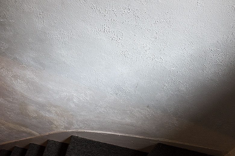 Textured Wall in the Back Stairway