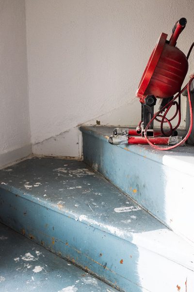 Stairs Under Old Carpeting