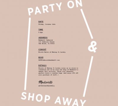 Madewell Shopping Invitation