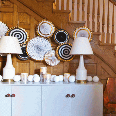 Turning Christmas Decorations into New Year's Eve Decor