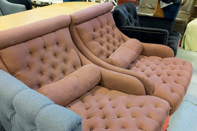 Jayson Home Warehouse Sale | Rosewood Red Chairs