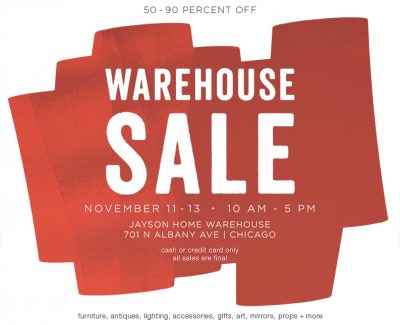 Jayson Home Warehouse Sale
