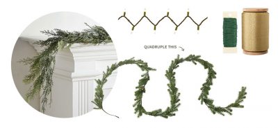 Upgrading Standard Christmas Garland