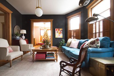 Modern Victorian Double Parlors at Christmas | Making it Lovely