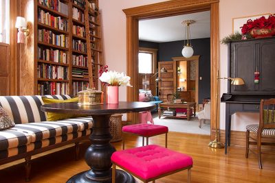 Home Library and Living Room | Making it Lovely