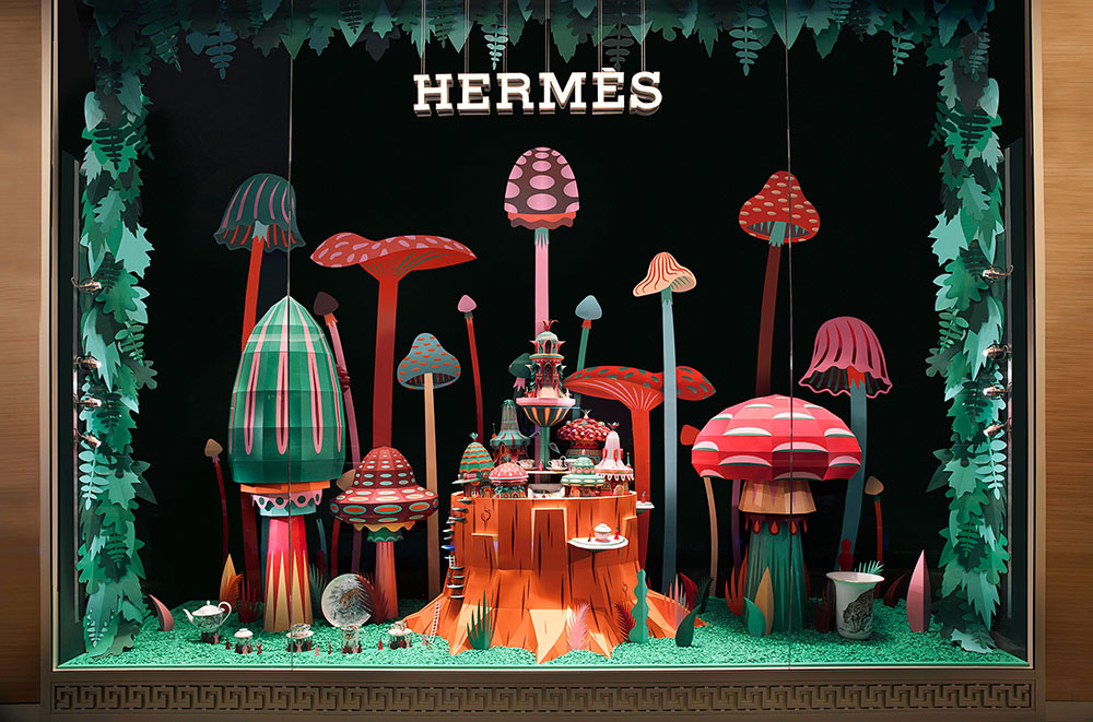 Zim & Zou Forest Folk Installation for Hermes