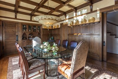 Wood Paneled Dining Room
