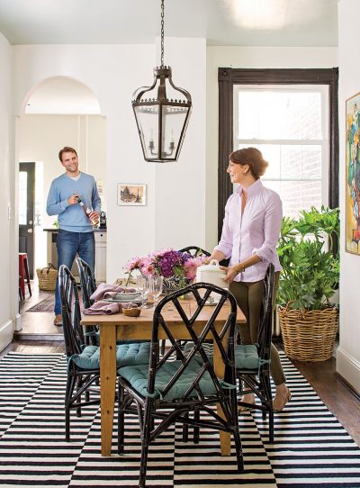 Kathryn Ivey's Traditional Dining Room with Black Chinese Chippendale Chairs in Better Homes & Gardens