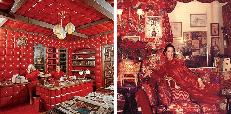 Jayne Mansfield and Diana Vreeland loved red.