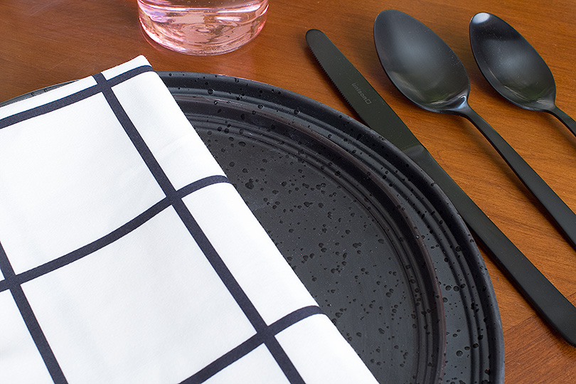 Black Dishes and Flatware from Unison Home | Making it Lovely